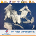 Fibra de polipropileno PP fibra de ingeniería para refuerzo de hormigón